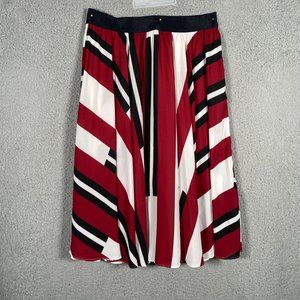 Express Striped Maxi SX Polyester Skirt
